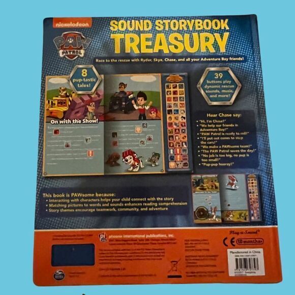 Paw Patrol Activity Bundle Book of Sound Storybook Treasury & Activity Tin - Picture 10 of 11